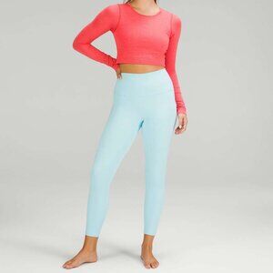 NWT Lululemon Align High-Rise Pant 25" *Pockets, Sz 6, ICING BLUE